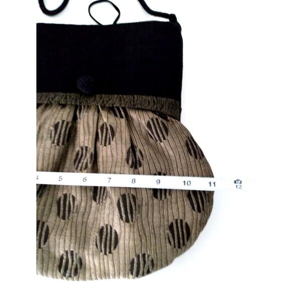 Designs By Jennifer Fleming Unique Gold & Black Dot Pattern Purse - Picture 5 of 6